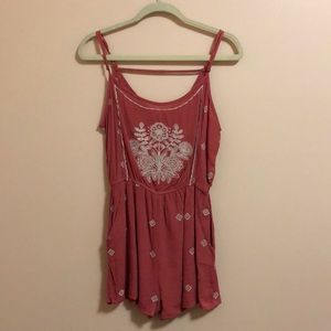 Miami embroidered romper